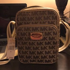Michael Kors Logo Flight Bag